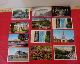 Vintage Postcards, Postcards from North and South Carolina Locations, 1960's and 50's#p