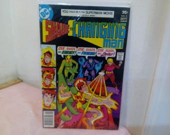 Vintage Comic Books, DC Comics "Shade the Changing Man", Various Issues, 1970's