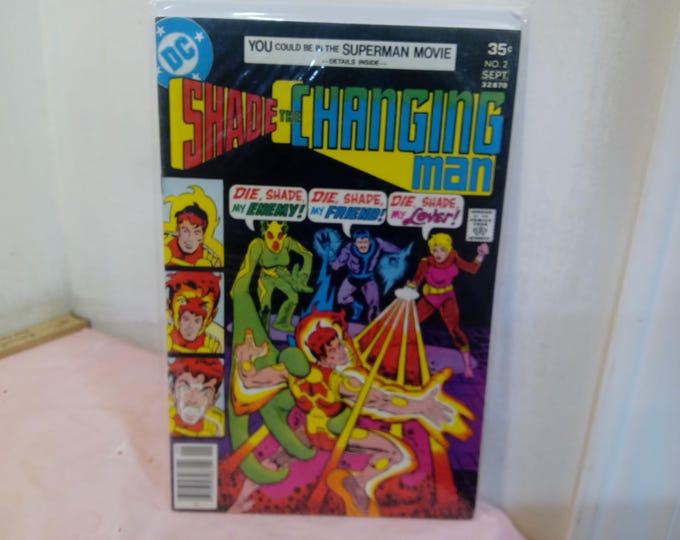Vintage Comic Books, DC Comics "Shade the Changing Man", Various Issues, 1970's