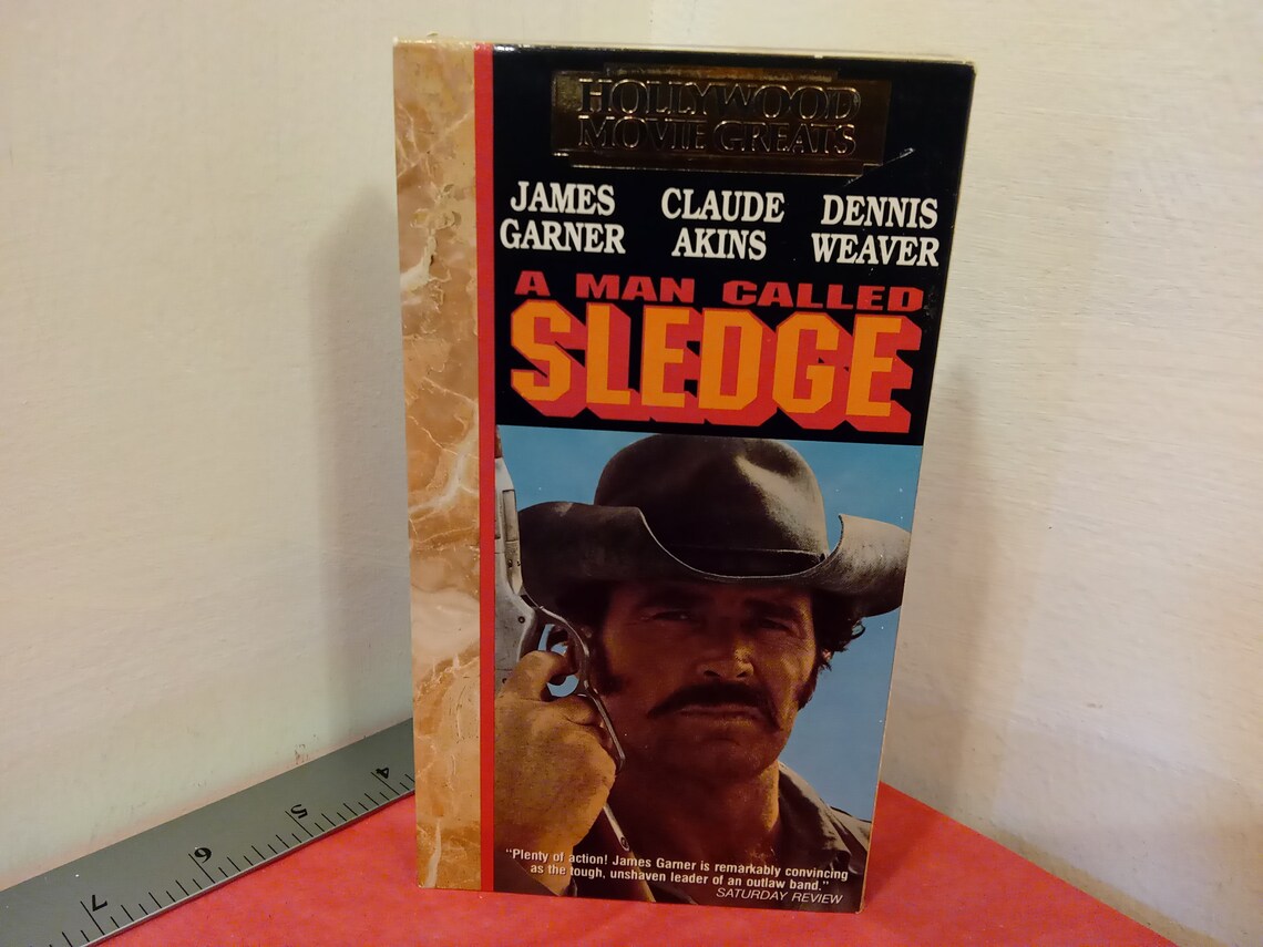 Vintage VHS Movie Tape A Man Called Sledge James Garner Etsy