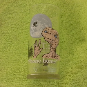 Verre de collection vintage, E.T. Verre de collection, Phone Home, série Collection Pizza Hut, 1982
