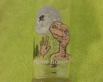 Vintage Collectible Glass, E.T. Collector Glass, Phone Home, Pizza Hut Collector Series, 1982