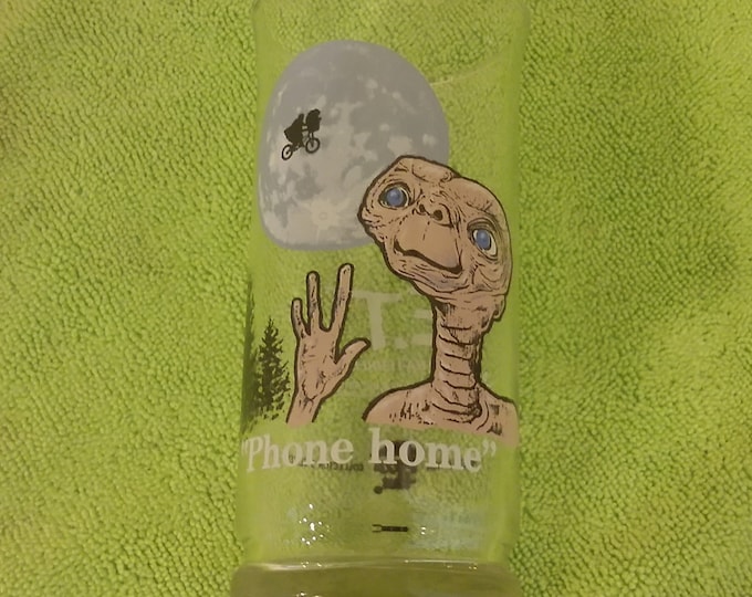 Vintage Collectible Glass, E.T. Collector Glass, Phone Home, Pizza Hut Collector Series, 1982