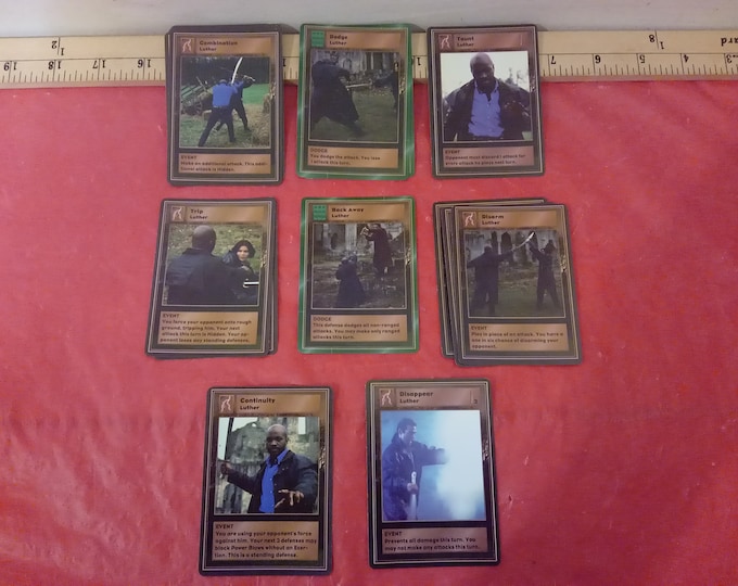 Vintage Card Game, Highlander Card Game Cards, "Luther Cards", 1990's