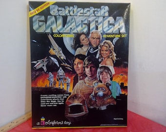 Vintage Colorforms Adventure Set, Deluxe Edition Battlestar Galactica Colorforms Adventure Set, 1978#