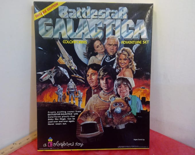 Vintage Colorforms Adventure Set, Deluxe Edition Battlestar Galactica Colorforms Adventure Set, 1978#
