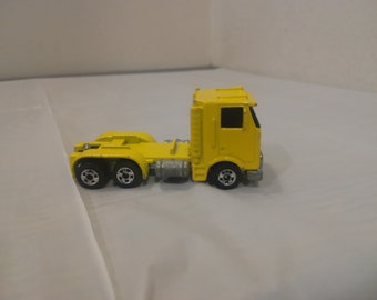 Vintage Hot Wheels Die-Cast Vehicles, Yellow Semi Truck, 1984#