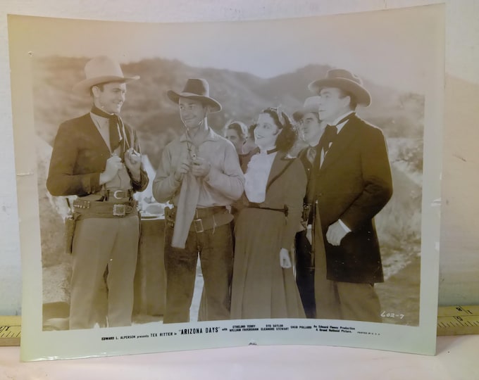 Vintage Western Movie Star Photo's, Sunset Carson, Hoosier Holiday. Ray Milland, Tex Ritter, and Others