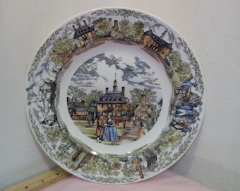 Vintage Collector Plates, Wedgwood Collector Plates, My Memories Series "Be My Friend", Williamsburg Virginia "The Governor's Palace, 1980's