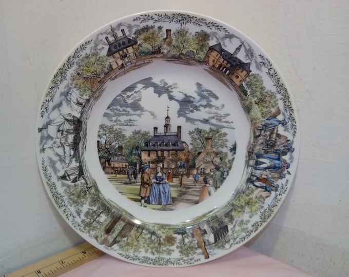 Vintage Collector Plates, Wedgwood Collector Plates, My Memories Series "Be My Friend", Williamsburg Virginia "The Governor's Palace, 1980's