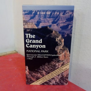 Vintage VHS Movie Tape, The Grand Canyon National Park, Helicopter Exploration, 1988#