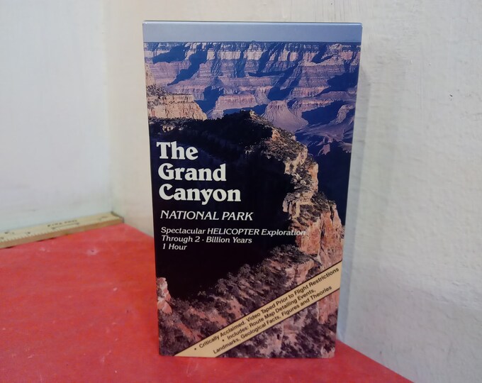 Vintage VHS Movie Tape, The Grand Canyon National Park, Helicopter Exploration, 1988#