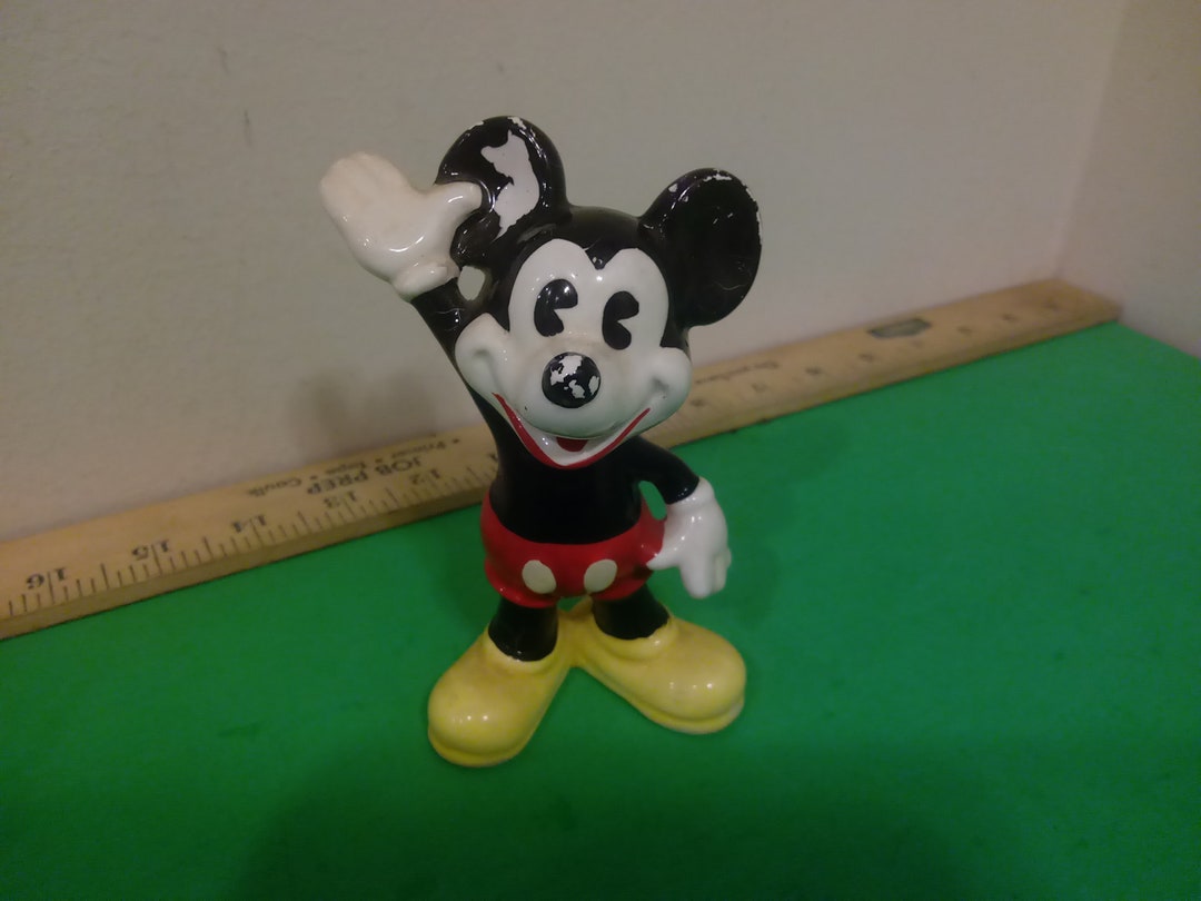 Vintage Mickey & Minnie Figurines Walt Disney Productions 