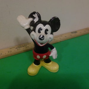 Vintage Walt Disney Productions, Mickey Mouse Ceramic Figurine Made In Japan, 1973 #