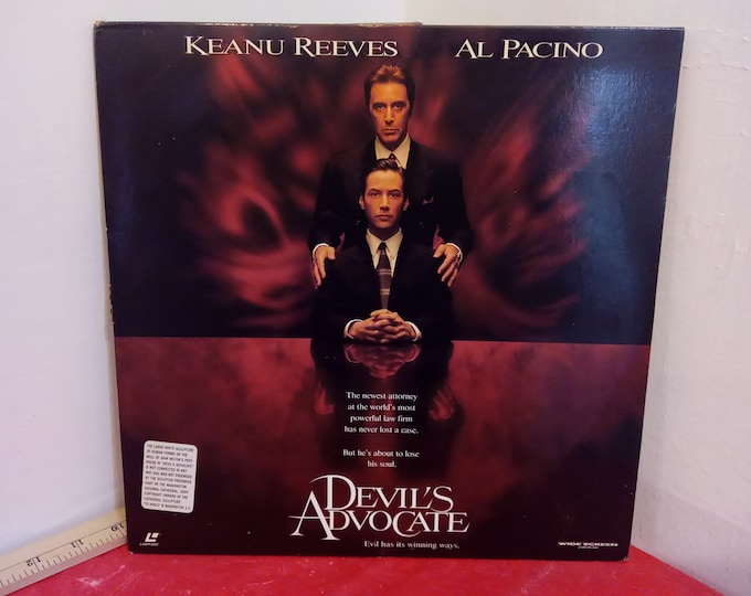 Vintage Laser Disc Movie, Widescreen Edition "Devil's Advocate", Keuna Reeves, 1997