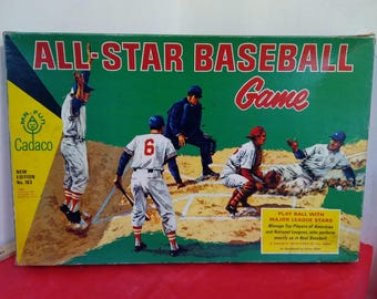 Vintage Board Game, All-Star Baseball Game by Cadaco #183, 1966#