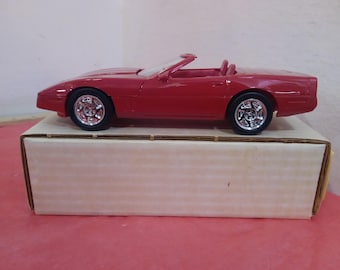Vintage Plastic Toy Vehicle, ERTL Plastic Corvette's and Corvette ZR-1, Different Colors and Years, 1980's/90's