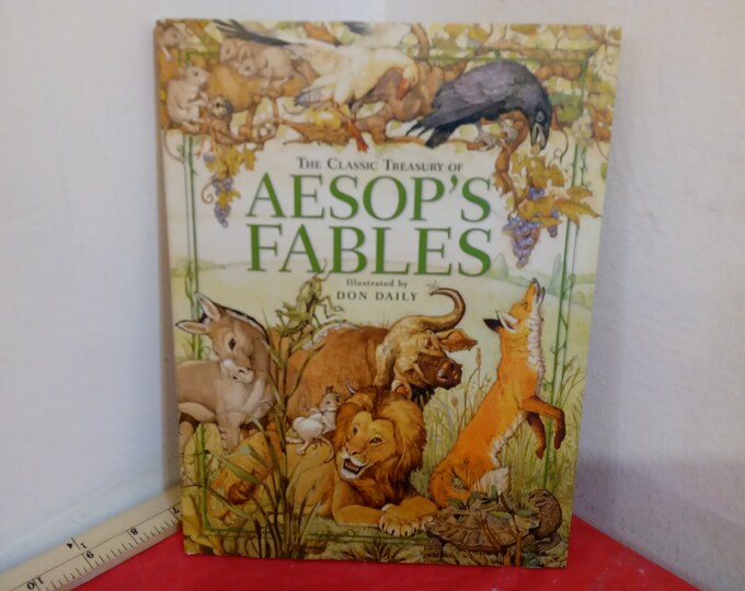 Vintage Children's Book, The Classic Treasury of Aesop's Fables, 1999