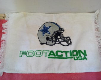Vintage Sweat/Workout Towel, Foot Action Dallas Cowboy Small Team Gym Towel, Workout Towel#