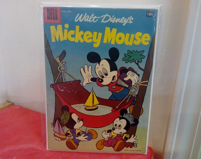 Vintage Dell Comic Books, Walt Disney Comics "Mickey Mouse, Donald Duck", Melvin Monster, Yogi Bear, Little Iodine and more, 1960's