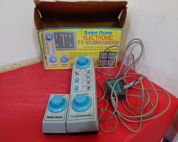 Vintage Electronic Games, Video Games, Radio Shack TV Scoreboard, Coleco Baseball, or Quiz Wiz