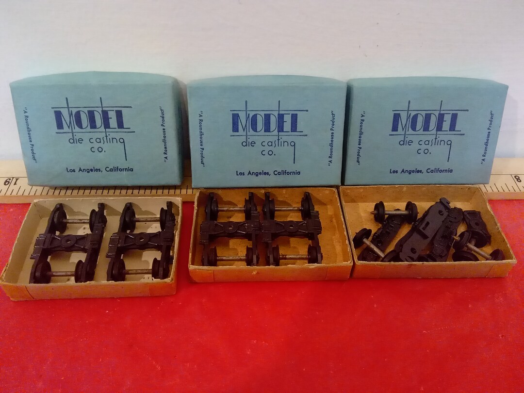 Vintage Model Train Parts, Model Die Casting Co. 