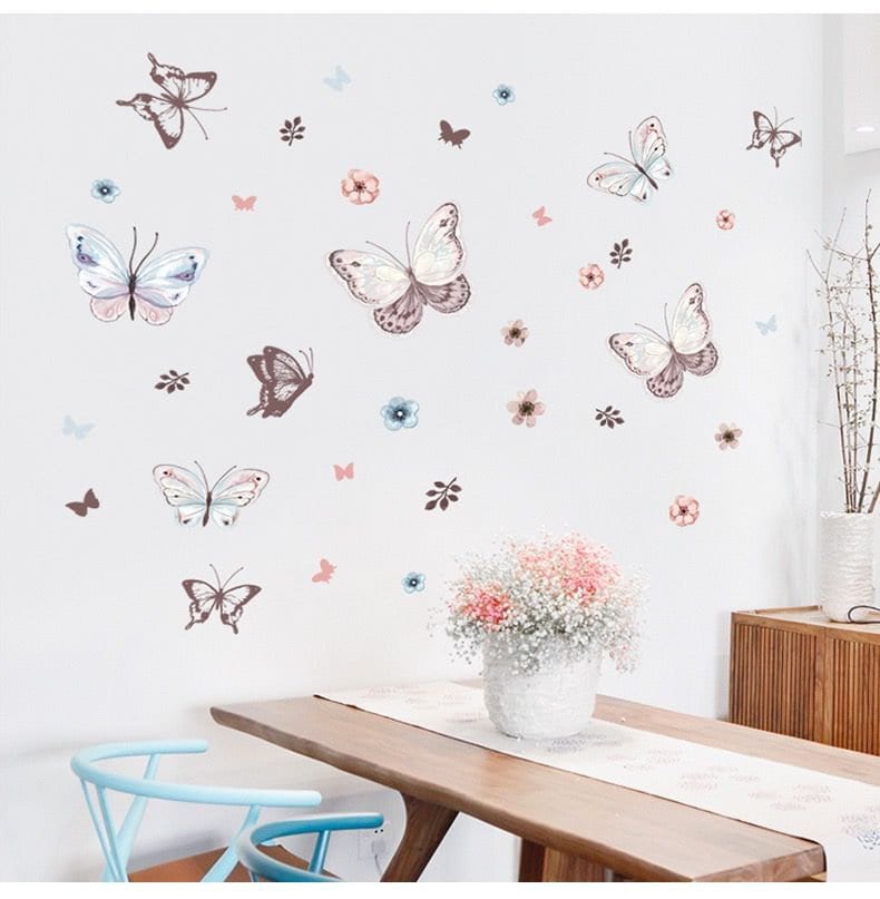 Butterfly Cardboard Decoration, 3d Butterflies Wall Sticker