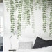 hanging dark green leaves vine wall decal, natural plants Wall Stickers, living room wall decors,baby room decal,creative botanical dropping 