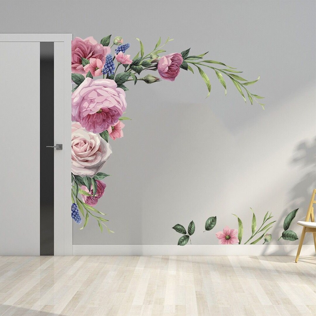 Large Peony Wall Decalpeony Wall Decal Pink Peony Wall - Etsy UK