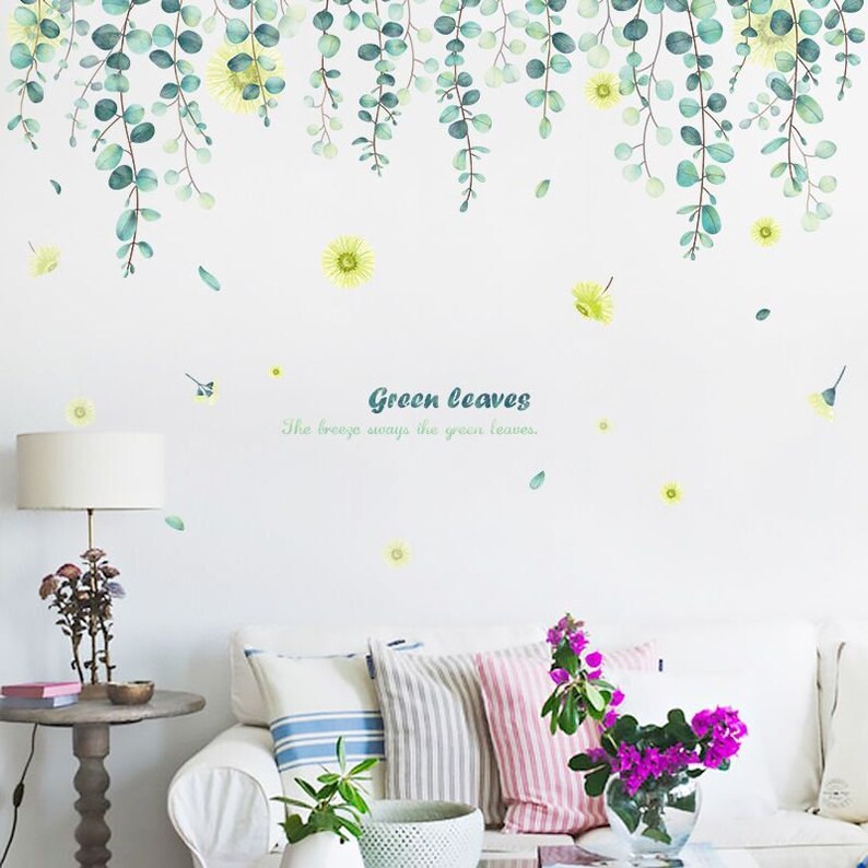 Amazing yellow Flowers wall stickersflowers wall decal Etsy