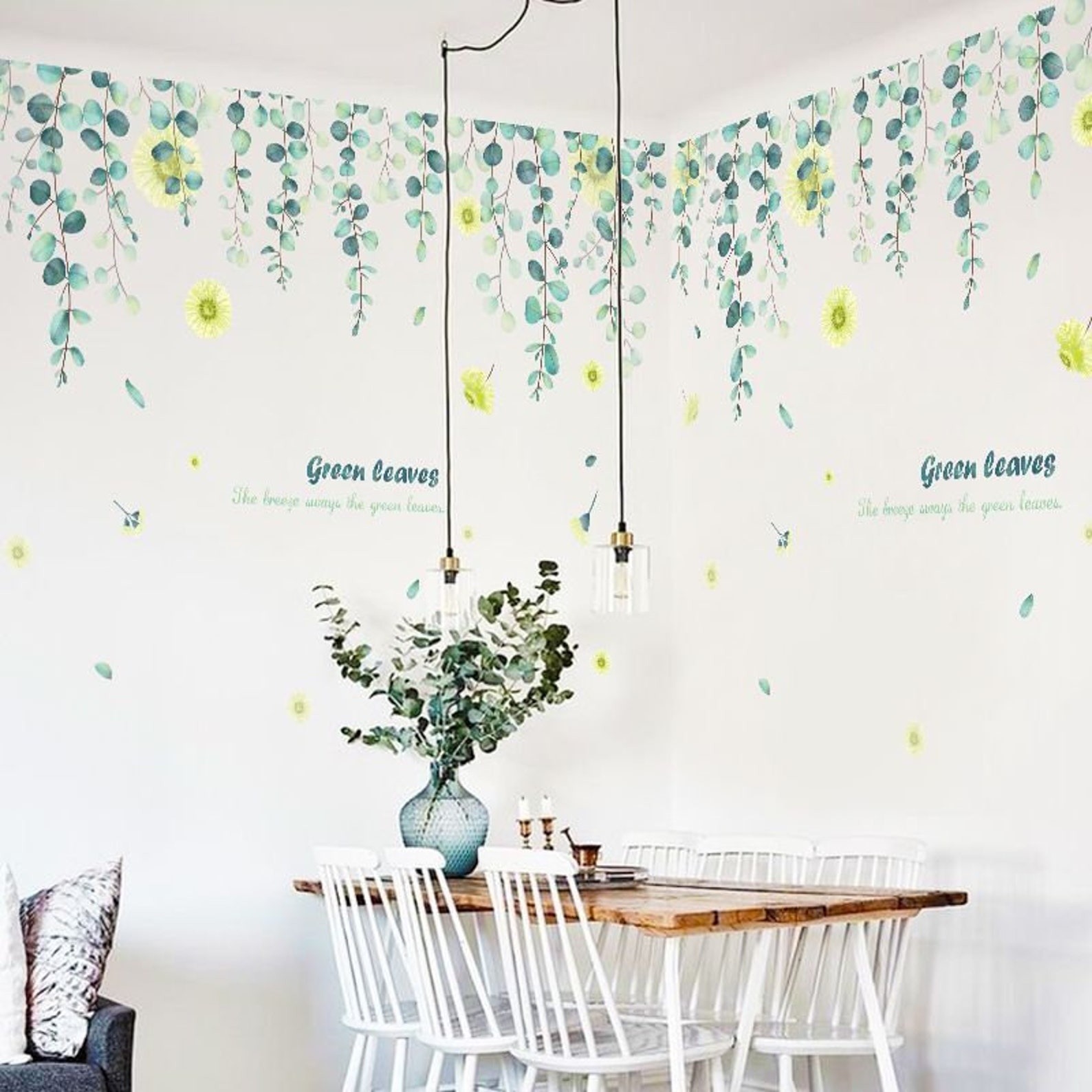 Amazing yellow Flowers wall stickersflowers wall decal Etsy