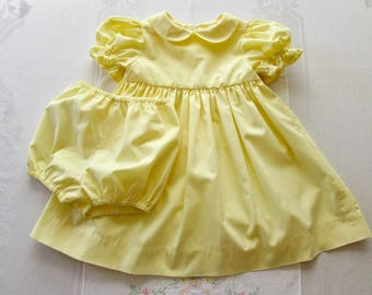 Classic Yellow Baby Dress Size 12 Months