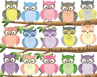 cute owl clipart digital owl clip art pastel clipart owls pink owl purple owl sleeping owls png owls clipart bird clipart