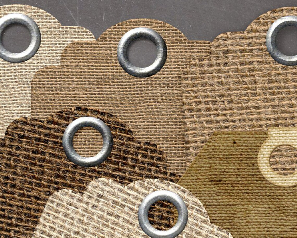Fabric Tags Clip Art Burlap Clipart Linen Canvas Tags Shabby - Etsy