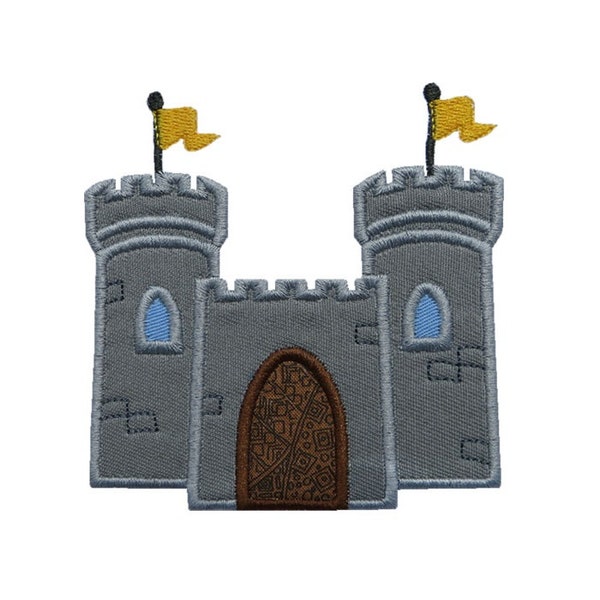 Castle Fortress Applique Machine Broderie Digital Design Knight Dragon Fairy Princess Sand Dungeon Flags