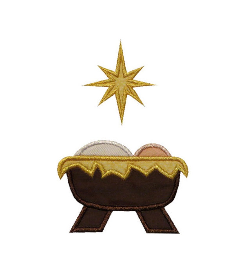 Baby Jesus Star Applique Machine Embroidery Digital Design Etsy Baby Jesus Star Applique Machine Embroidery Digital Design Etsy