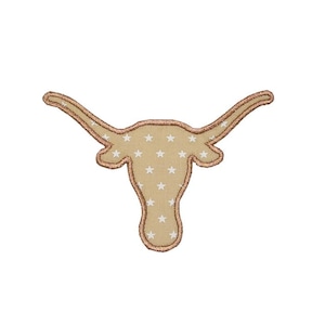 Texas Longhorn Applique Machine Embroidery Digital Design Cattle Cow Bull