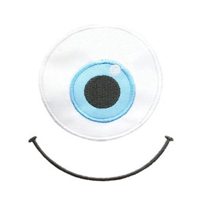 Monster Auge Applikation Maschinenstickerei Digital Design