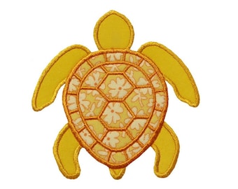 Sea Turtle Applique Machine Embroidery Digital Design Beach Ocean Vacation Hawaii