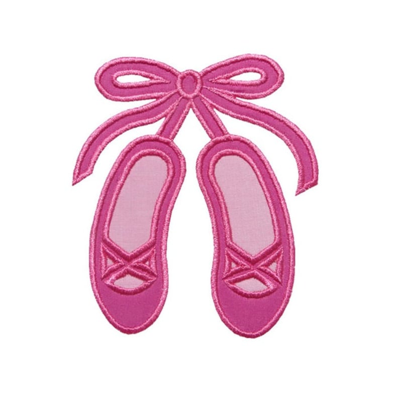 Ballet Slippers Applique Machine Embroidery Digital Design Etsy Hong Kong