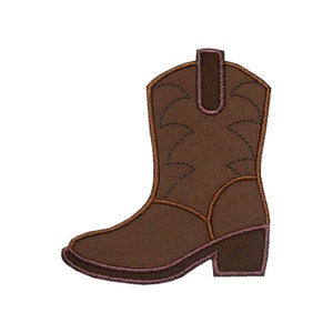 Cowboy Boot Applique Machine Embroidery Digital Design Cowgirl