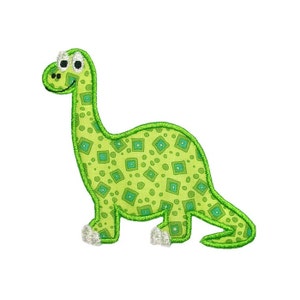 Dinosaur Machine Embroidery Digital Applique Design Brontosaurus Saurus ...