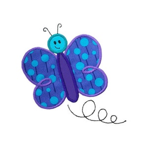 Butterfly Applique Machine Embroidery Design