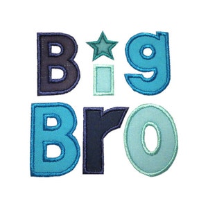 Big Brother Applique Machine Embroidery Digital Design