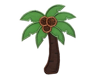 Palm Tree Applique Machine Embroidery Digital Design Coconut Beach Island Paradise