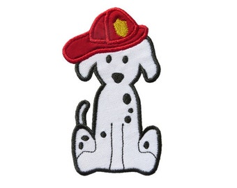 Dalmatian Fire Dog Applique Machine Embroidery Digital Design Puppy Chief Rescue Dalmation