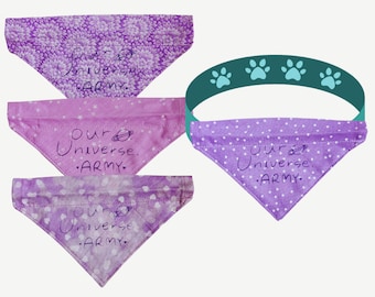 BTS Our Universe, Army Inspired Fabric Pet Bandana Kpop Accessories