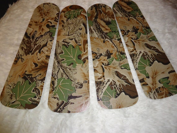 Custom Ceiling Fan With Hunter Real Tree Leaf Camo Camouflage Etsy