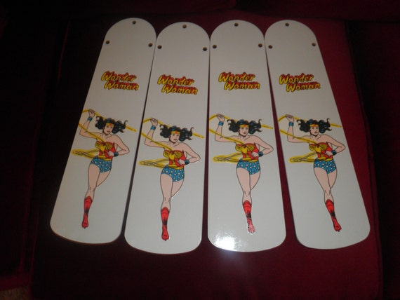 Custom Ceiling Fan Blades Super Hero Batman Robin Wonder Etsy
