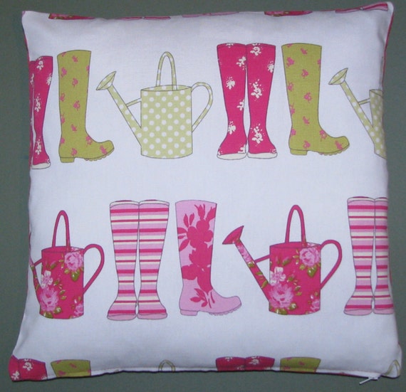 ASHLEY WILDE DESIGNER CHINZ FLOWERS COTTON NATURAL 16" Cushion Cover ASHLEY WILDE DESIGNER CHINZ FLOWERS COTTON NATURAL 16" Cushion Cover